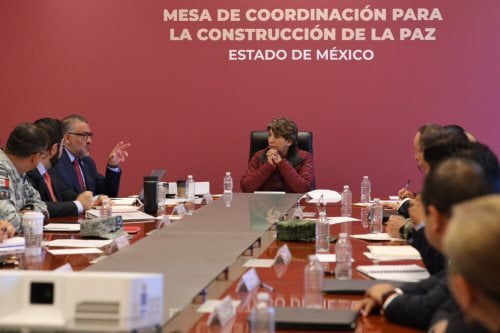 Rinden autoridades de seguridad informe a Delfina Gómez, Gobernadora del Estado de México